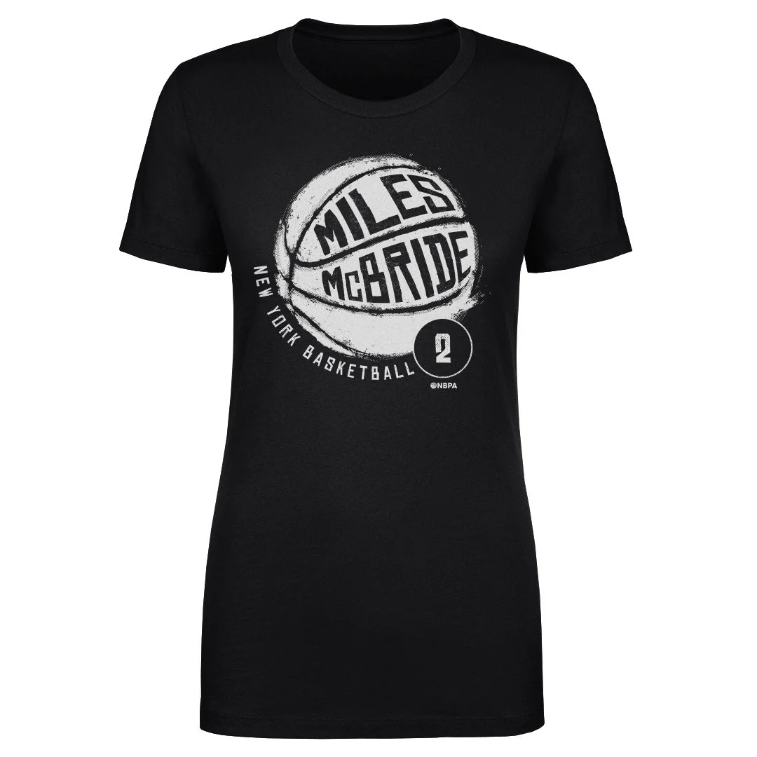 Miles McBride New York Basketball WHT Women's T-Shirt - Image 3