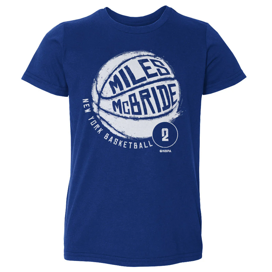 Miles McBride New York Knicks Basketball Toddler T-Shirt - Image 3