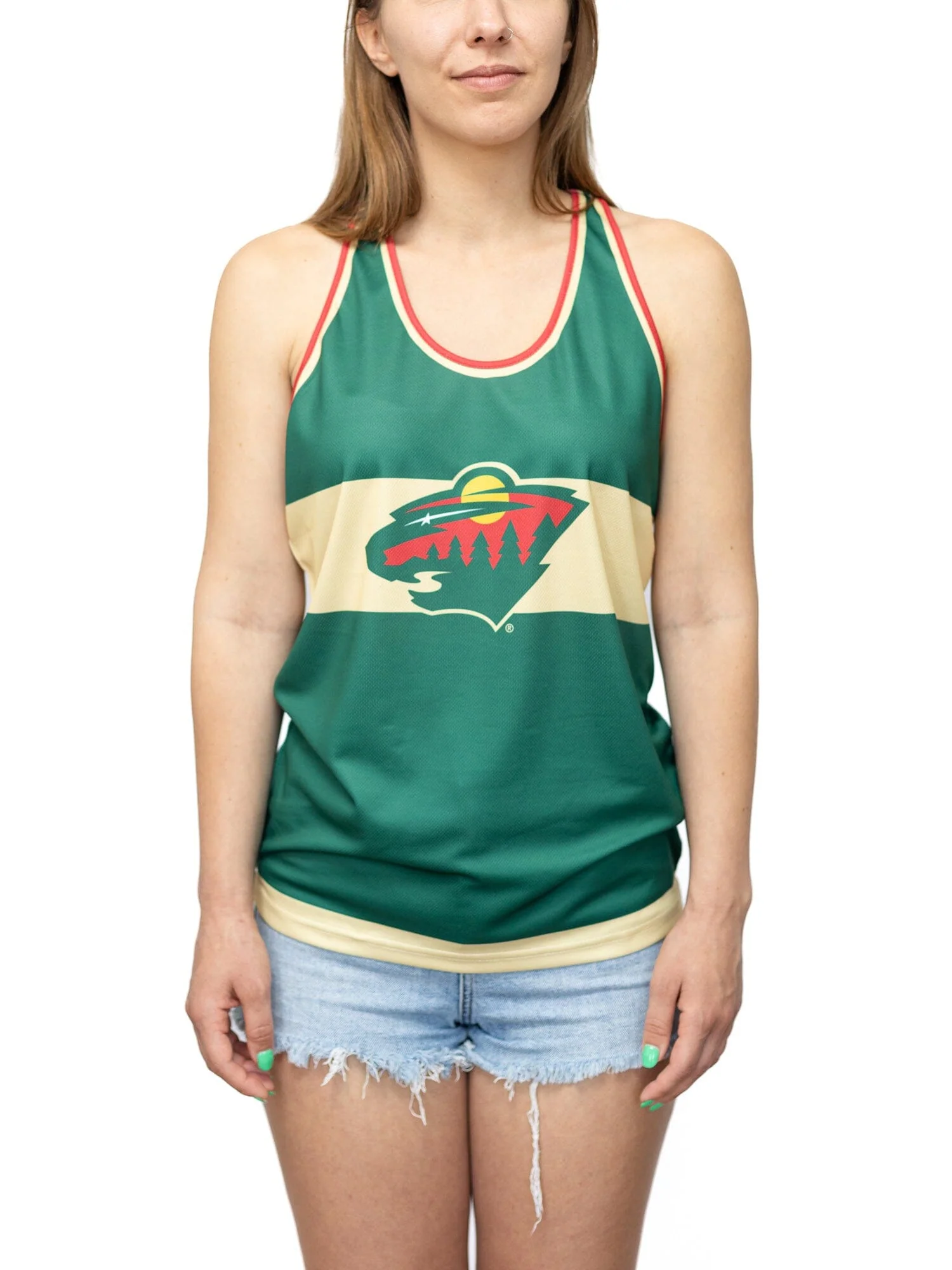 Minnesota Wild Women's Racerback Hockey Tank - Image 5