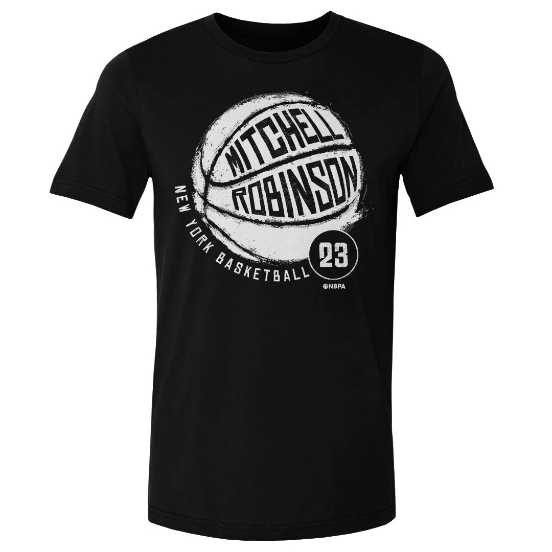 Mitchell Robinson New York Basketball WHT T-Shirt - Image 2