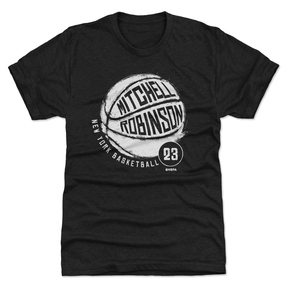 Mitchell Robinson New York Basketball WHT Men's Premium T-Shirt - Image 2