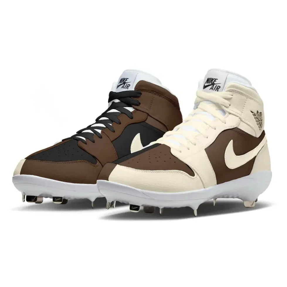 "Mocha Homage to Home" Jordan 1 Retro Cleats - Image 2