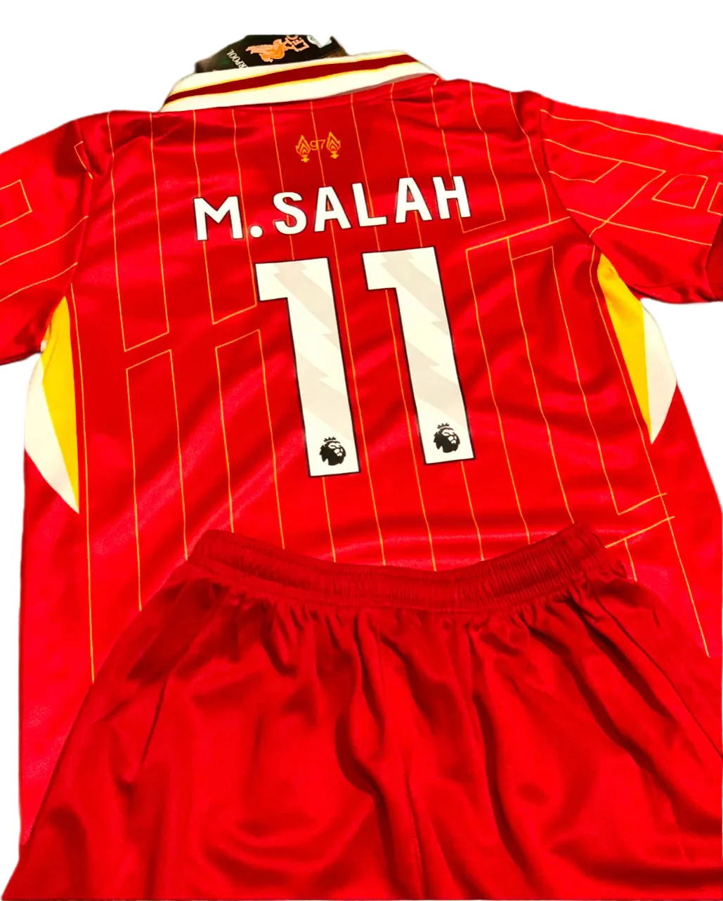 Mohamed Salah Liverpool Kids Jersey Set Soccer Football Toddler Youth Uniform Kit - Image 3