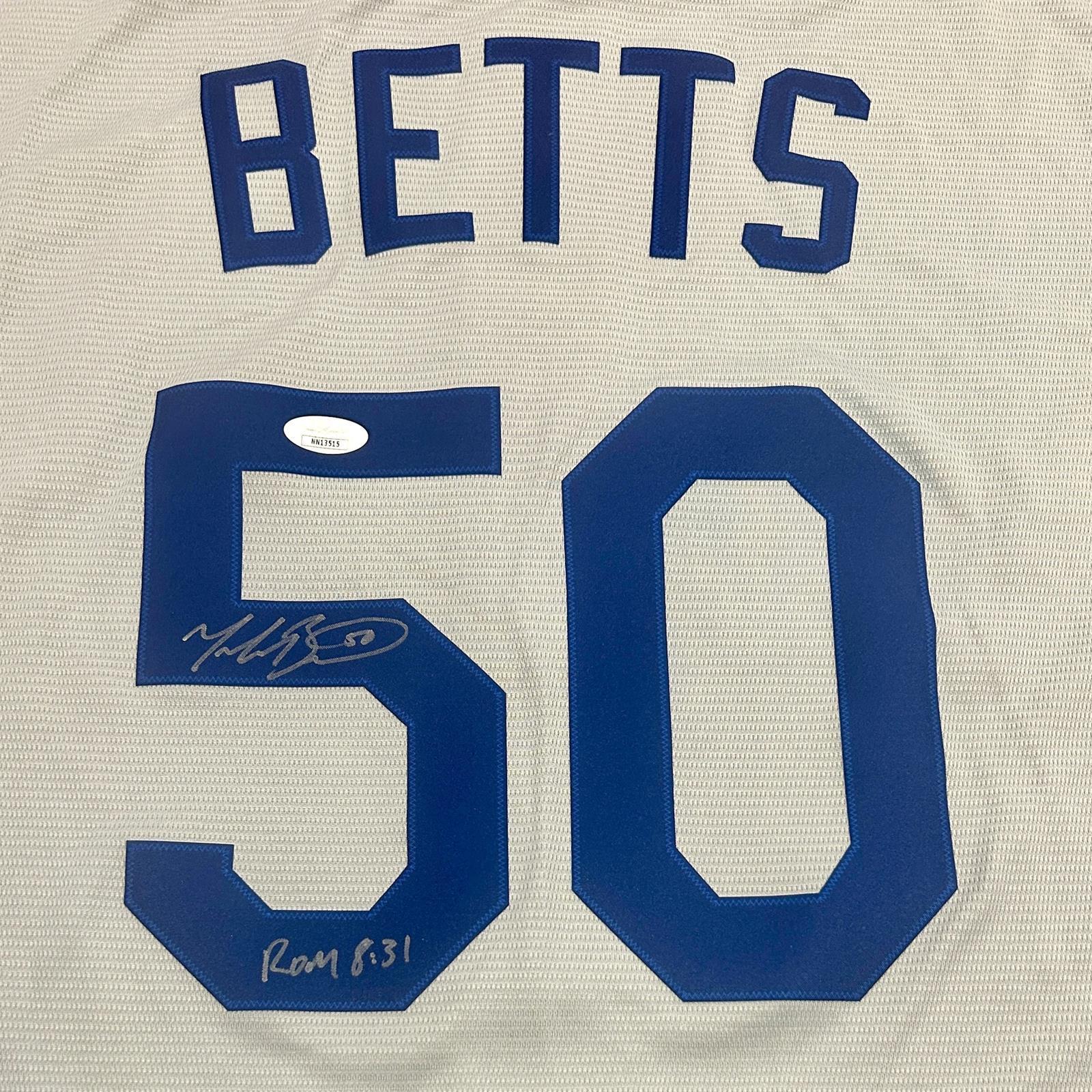 Autographed Los Angeles Dodgers Mookie Betts 2020 World Series Authentic Jersey - Image 2