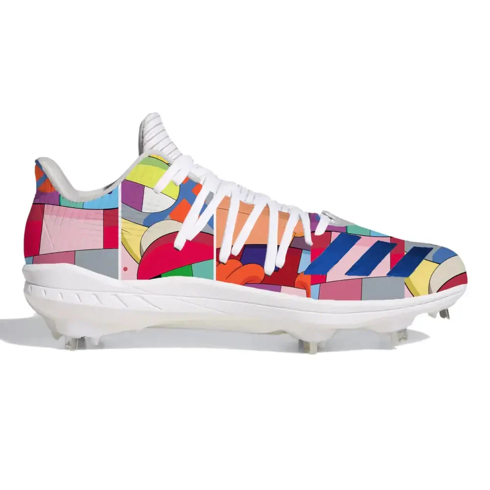 "Mosaic" Adidas Adizero Afterburner 6 Cleats - Image 2