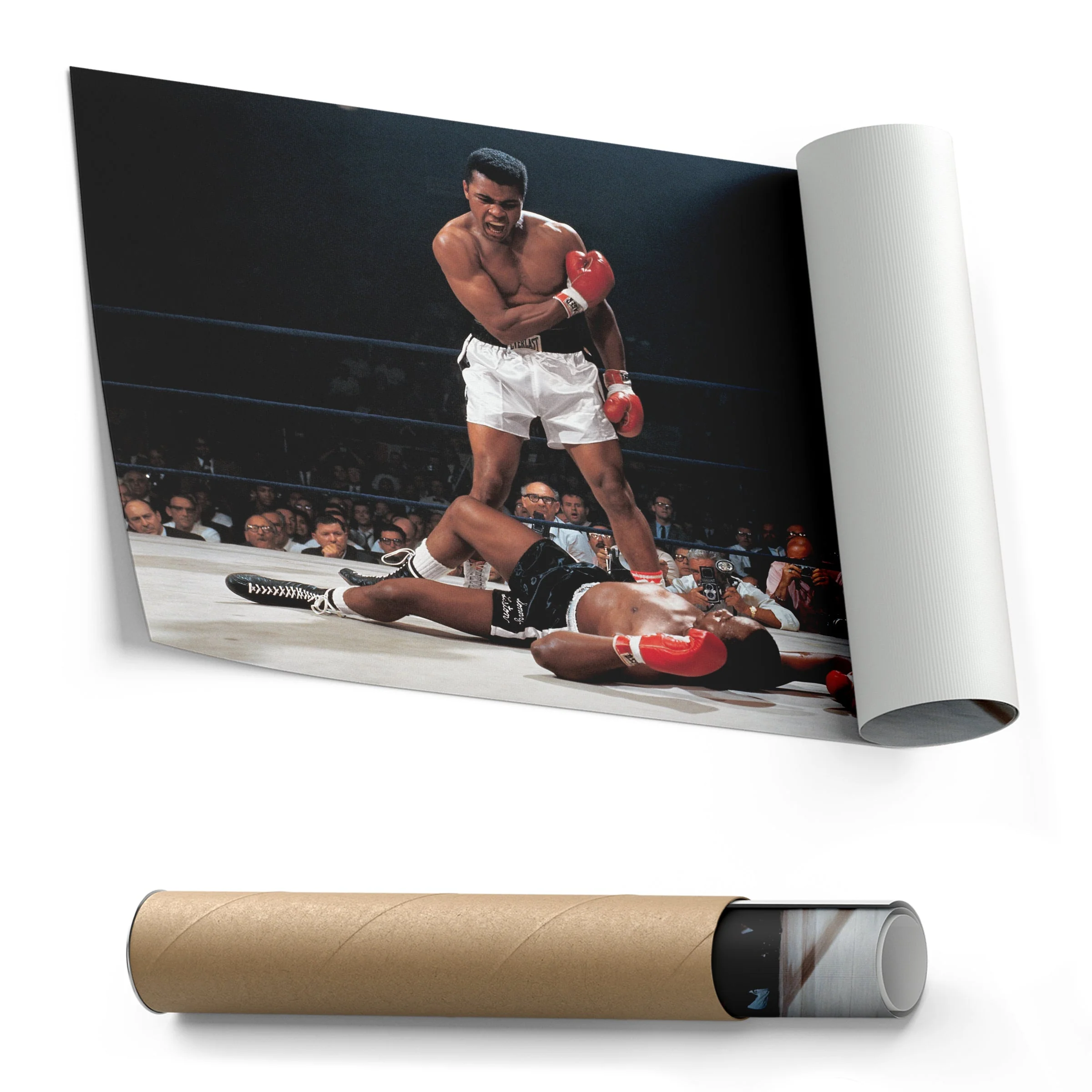 Muhammad Ali vs Sonny Liston Canvas – Phantom Punch Boxing Wall Art - Image 3