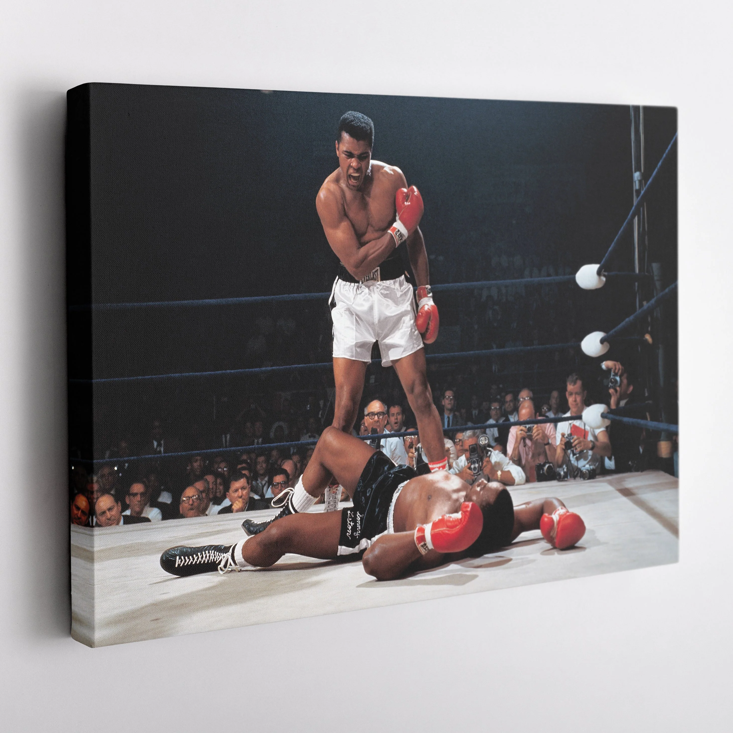 Muhammad Ali vs Sonny Liston Canvas – Phantom Punch Boxing Wall Art - Image 4