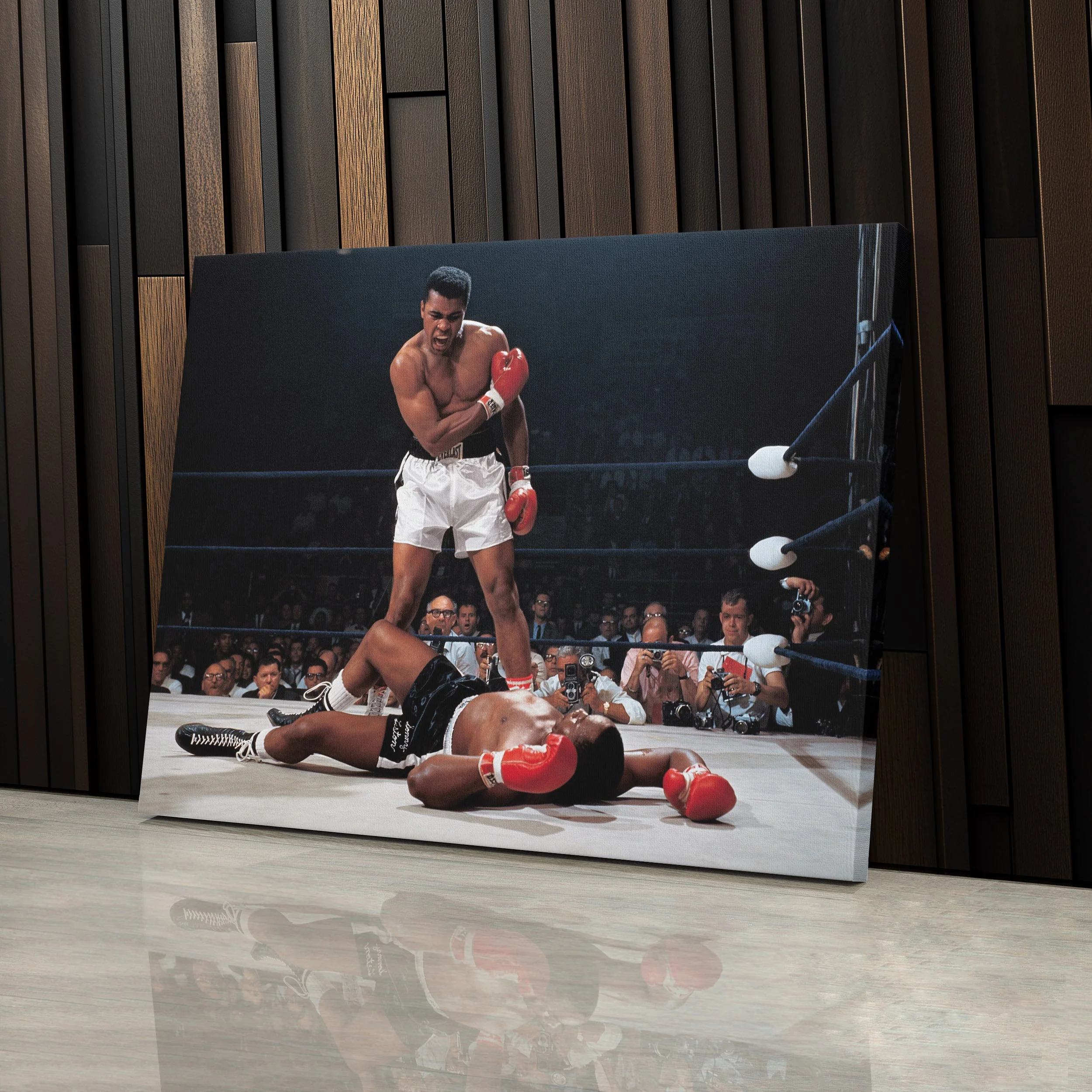 Muhammad Ali vs Sonny Liston Canvas – Phantom Punch Boxing Wall Art - Image 5