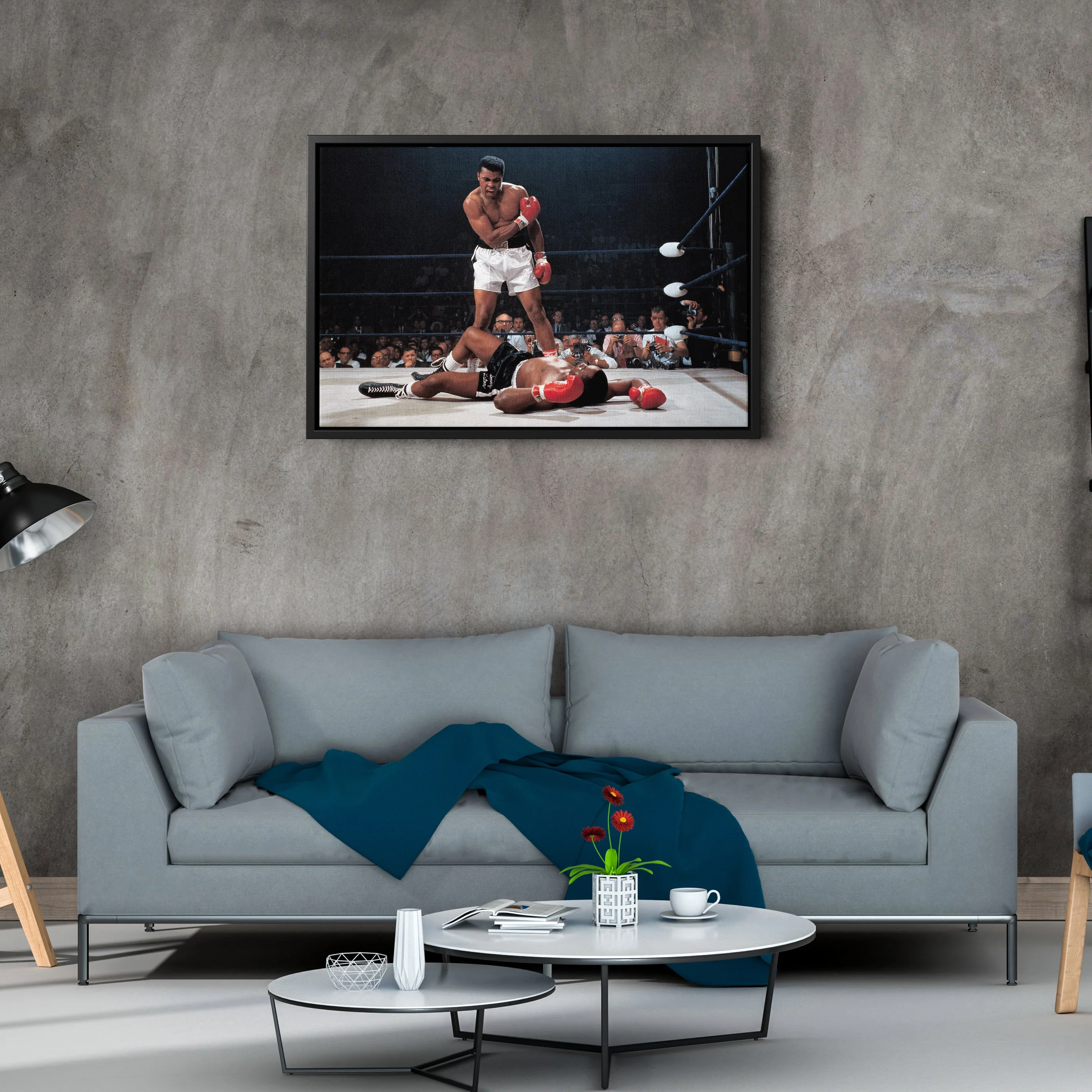 Muhammad Ali vs Sonny Liston Canvas – Phantom Punch Boxing Wall Art - Image 6