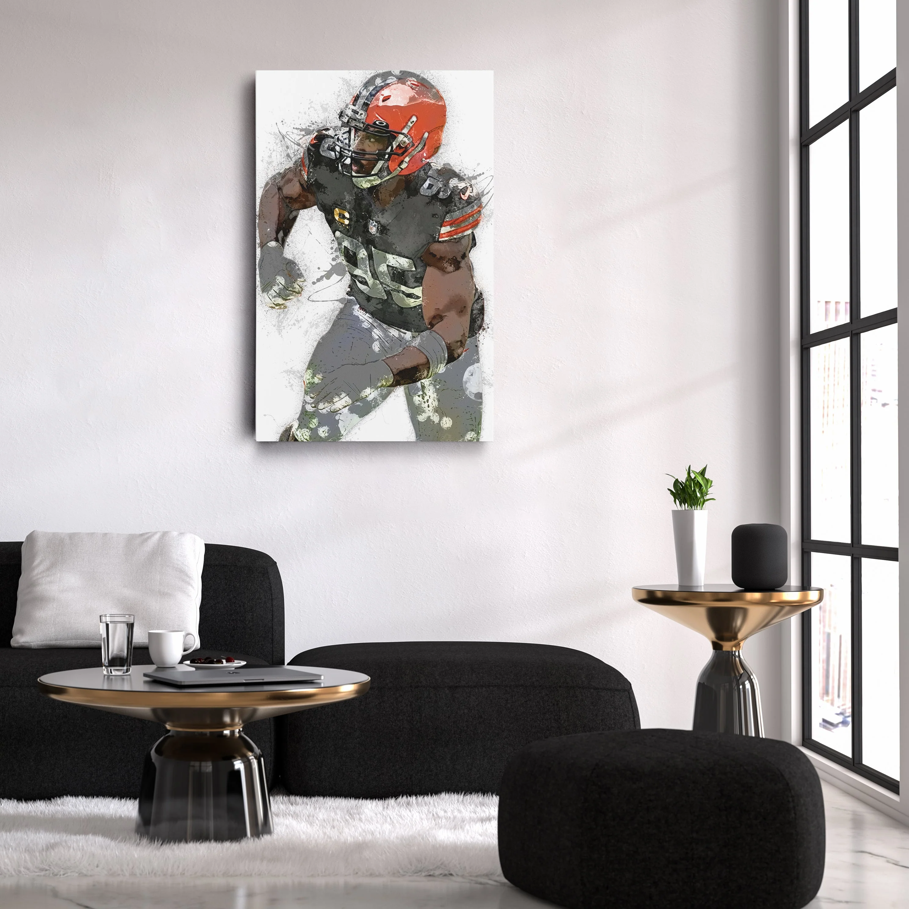 Myles Garrett Canvas Art – Cleveland Browns Wall Decor - Image 2