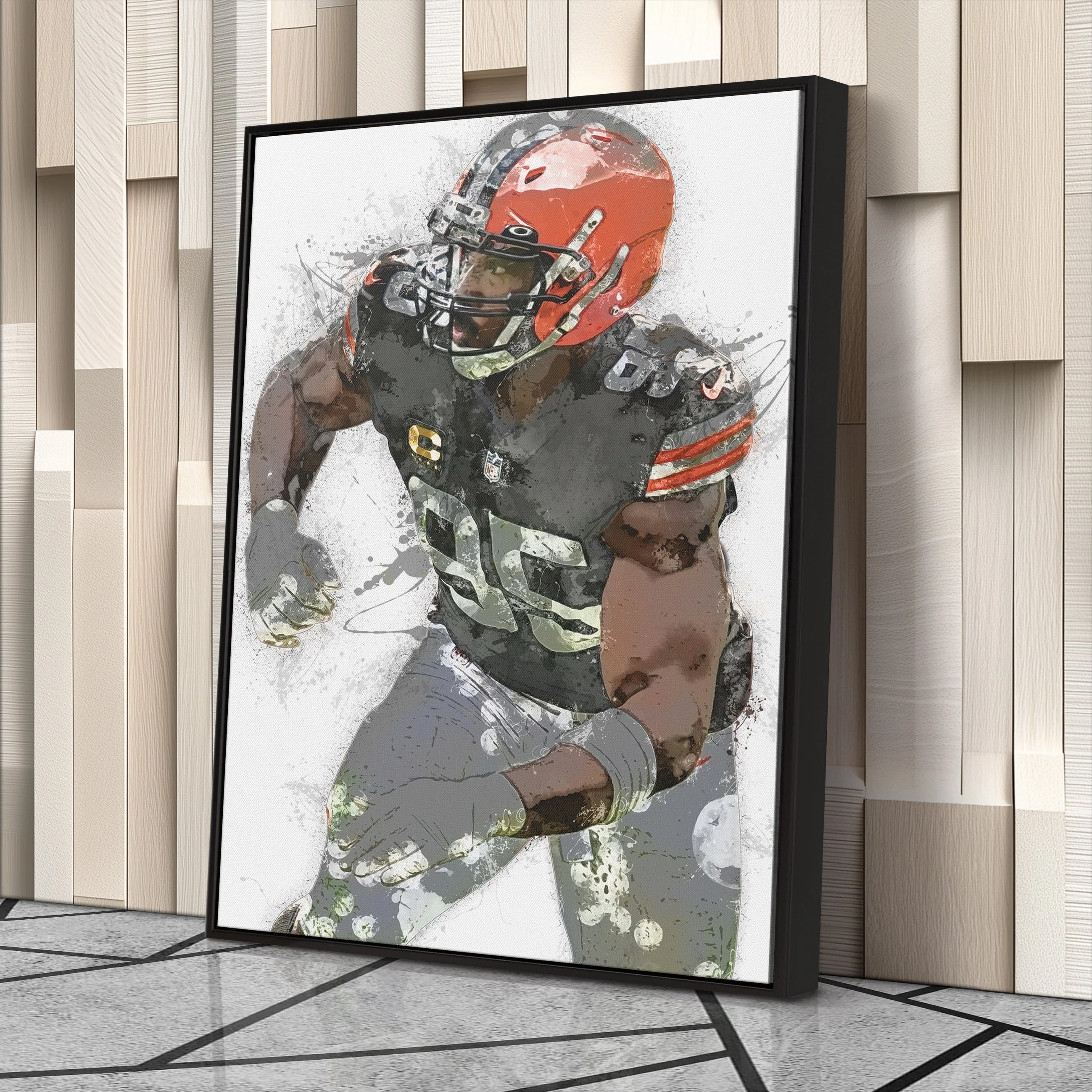 Myles Garrett Canvas Art – Cleveland Browns Wall Decor - Image 4