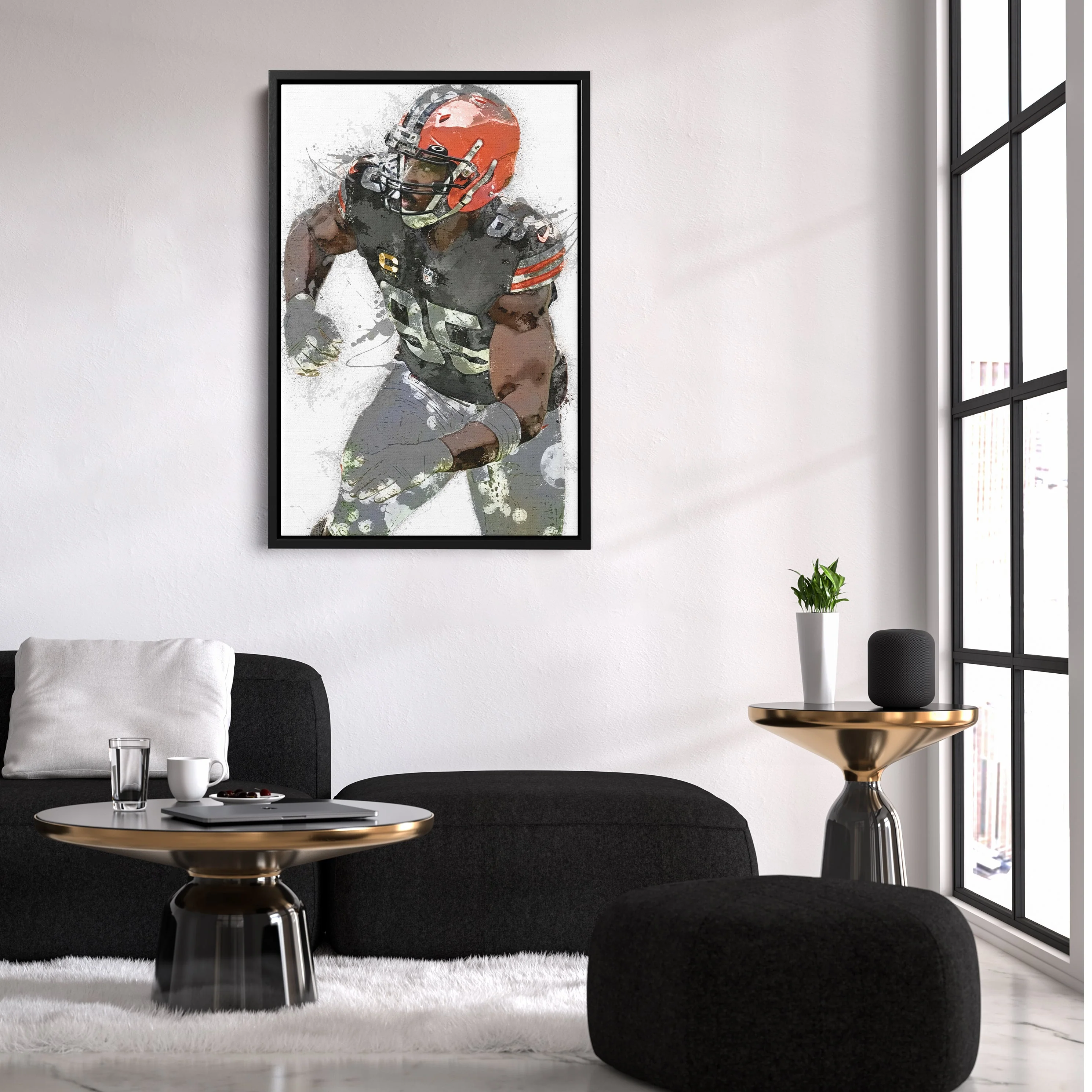 Myles Garrett Canvas Art – Cleveland Browns Wall Decor - Image 6
