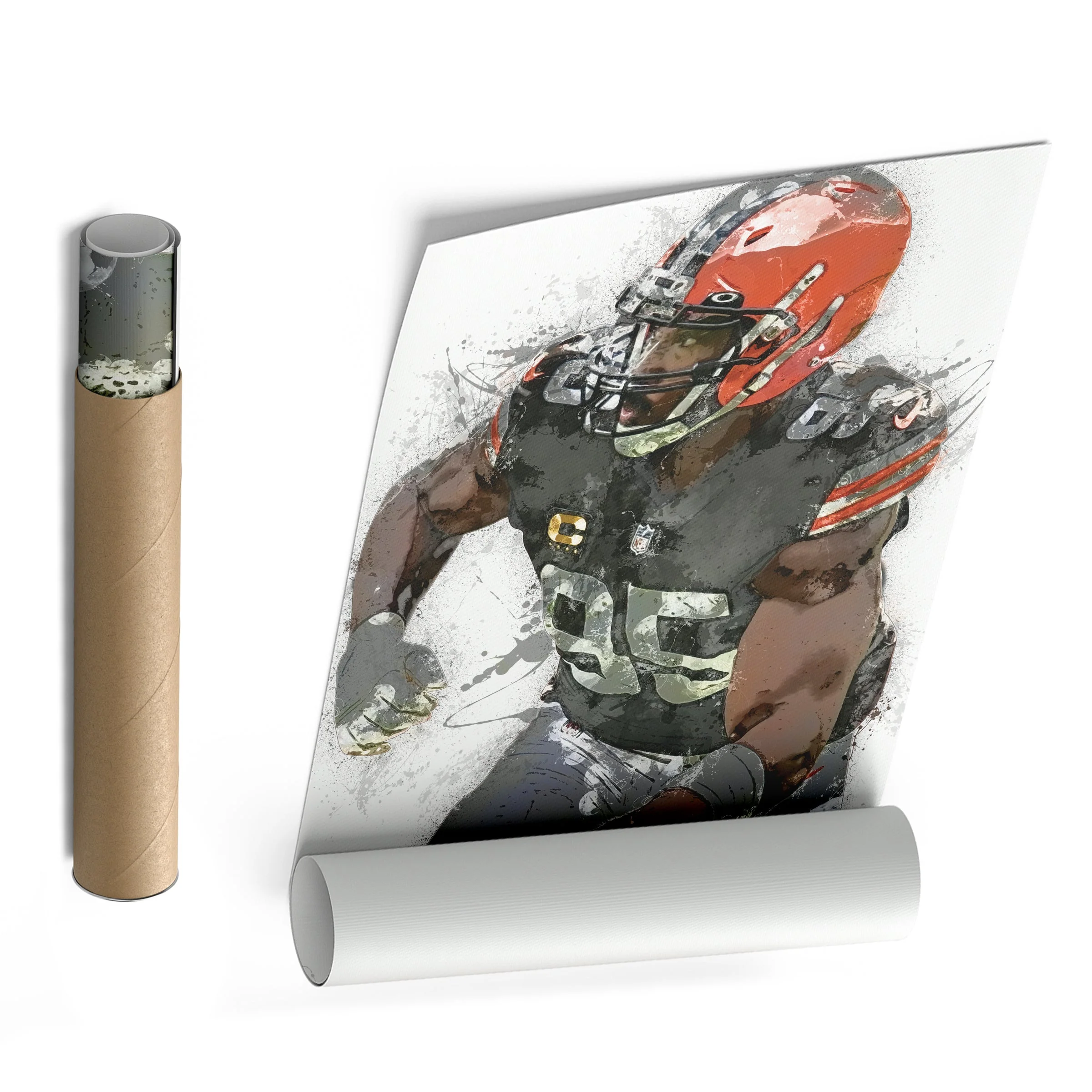 Myles Garrett Canvas Art – Cleveland Browns Wall Decor - Image 8