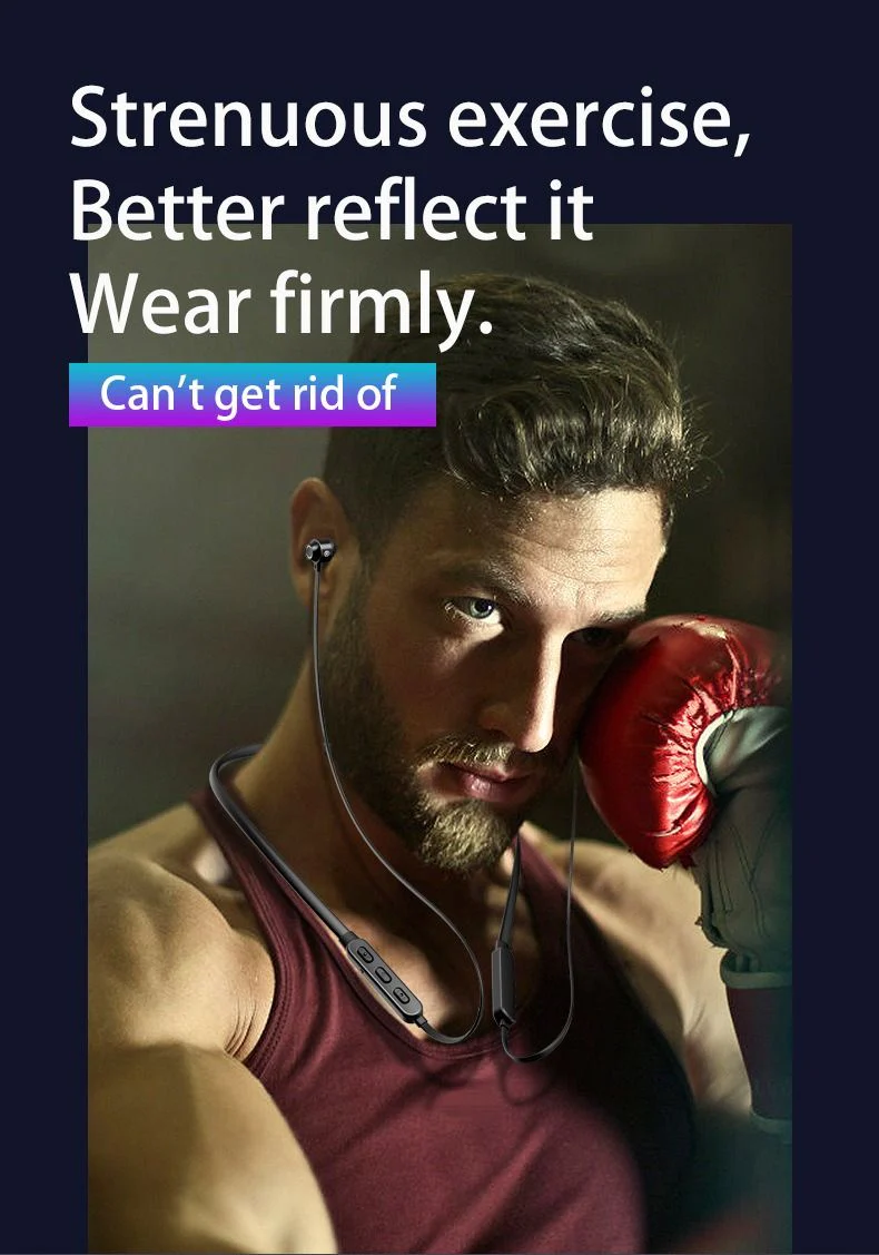 Neck-mounted Wireless earbuds Sports Headphones Neck Bluetooth 5.3 In-Ear Metal Earphones - Image 14