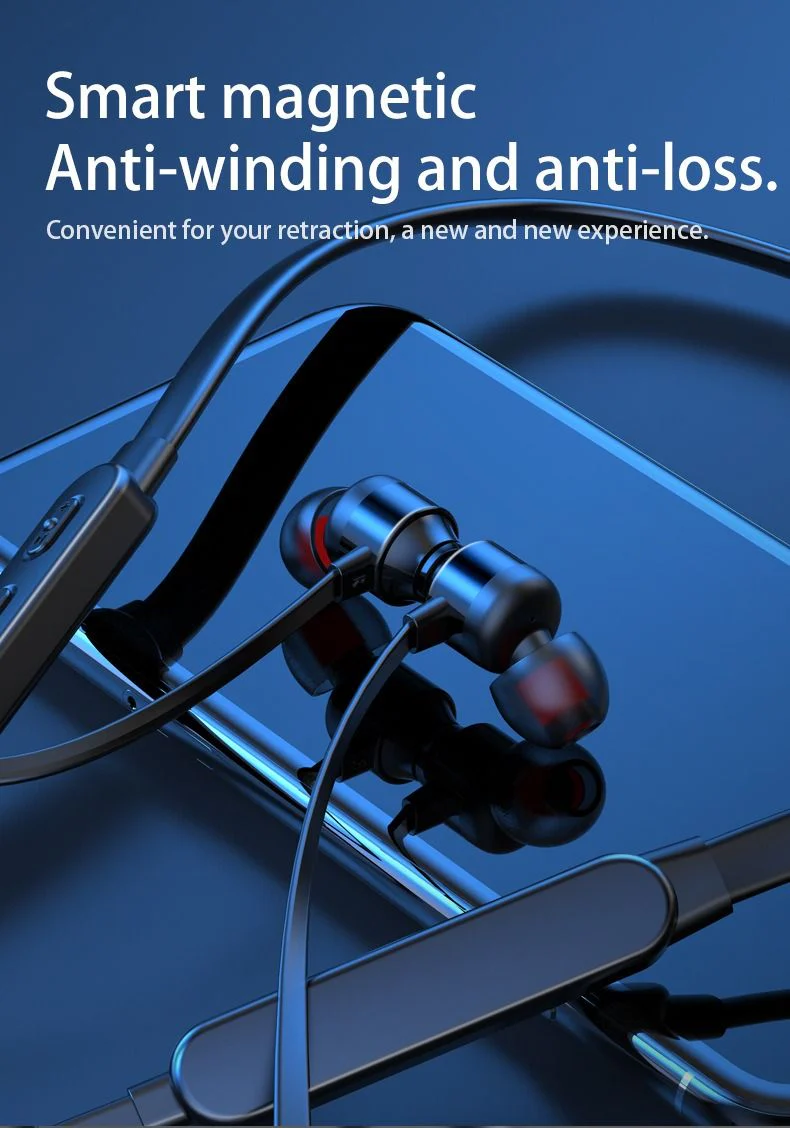 Neck-mounted Wireless earbuds Sports Headphones Neck Bluetooth 5.3 In-Ear Metal Earphones - Image 16