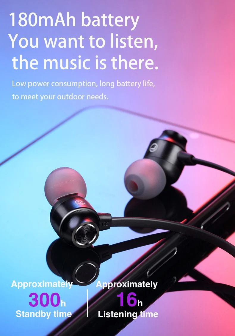 Neck-mounted Wireless earbuds Sports Headphones Neck Bluetooth 5.3 In-Ear Metal Earphones - Image 27