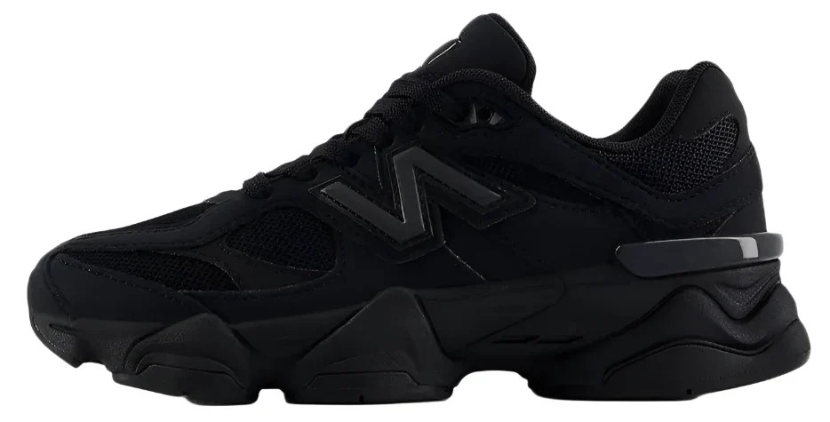 New Balance 9060 Youth Triple Black Sneakers - Image 3