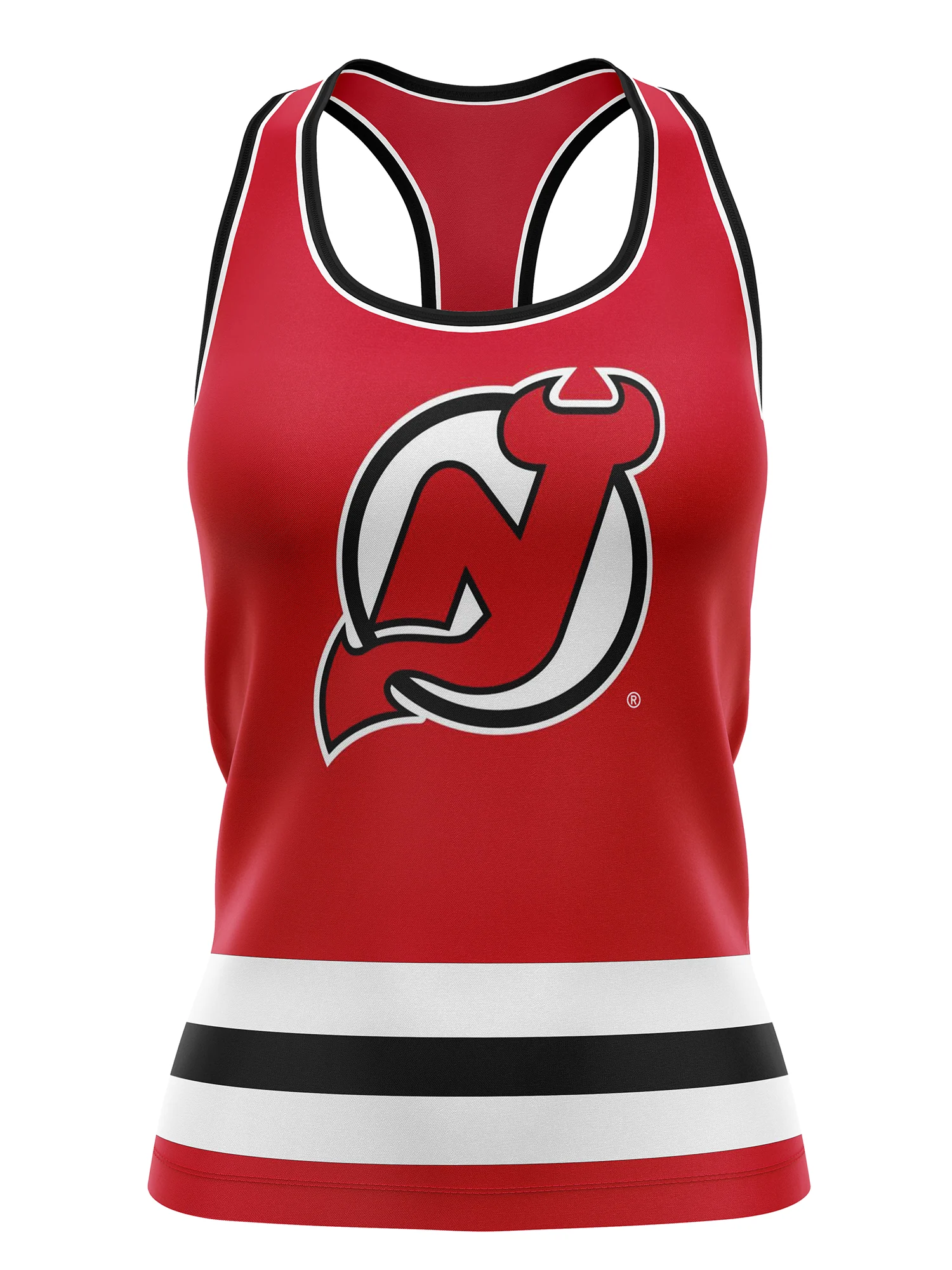 New Jersey Devils Women's Racerback Hockey Tank - Image 3
