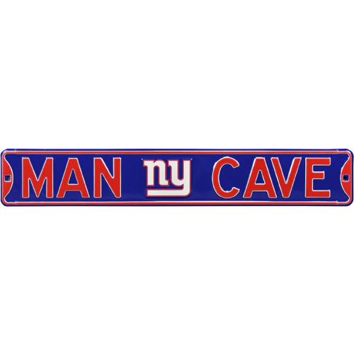 New York Giants "MAN CAVE" Authentic Street Sign