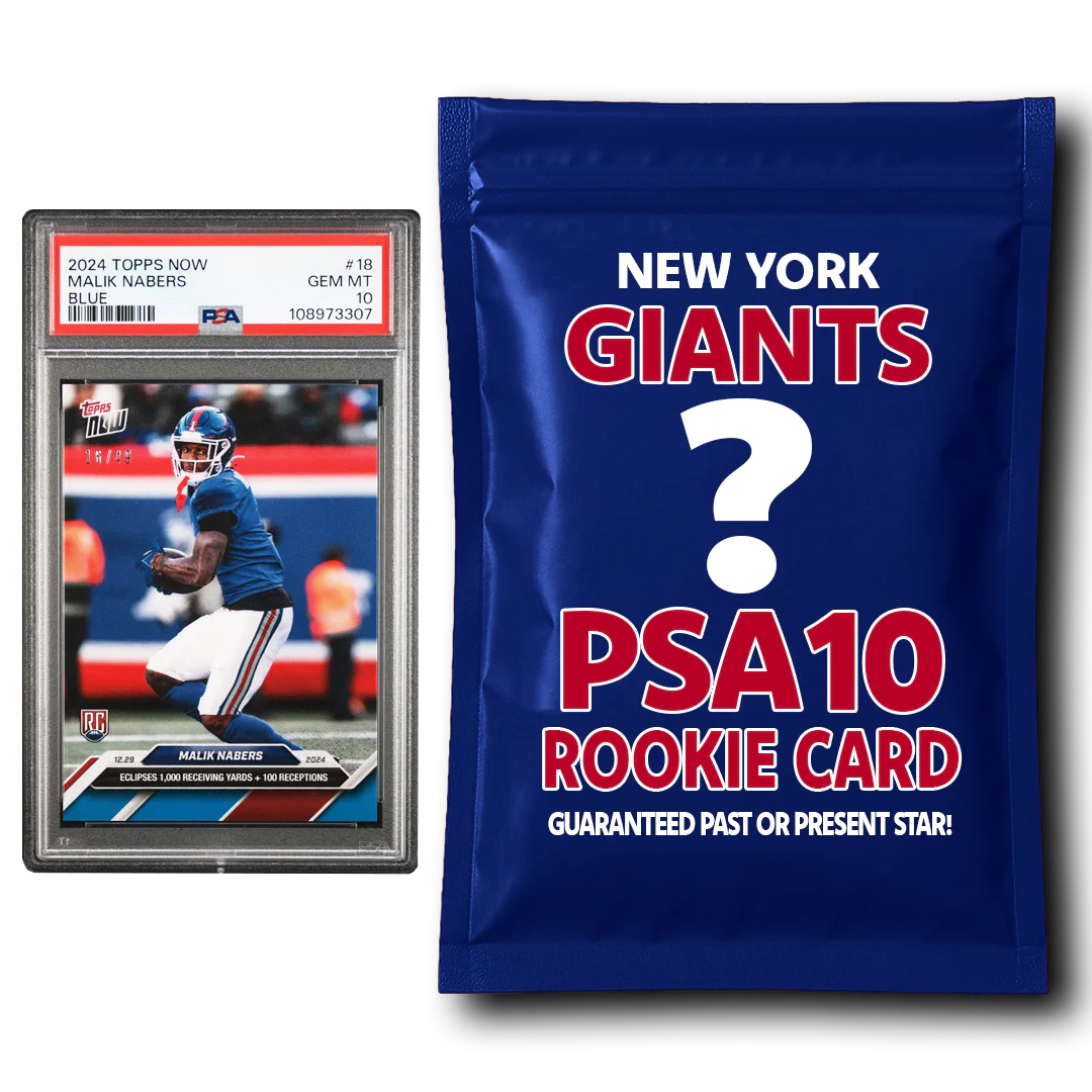 New York Giants PSA 10 Graded Rookie Card Mystery Pack