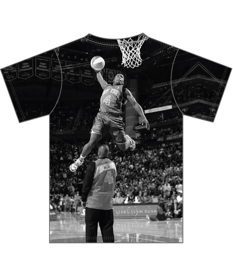 New York Knicks NBA Nate Robinson Above The Rim T-Shirt - Image 2
