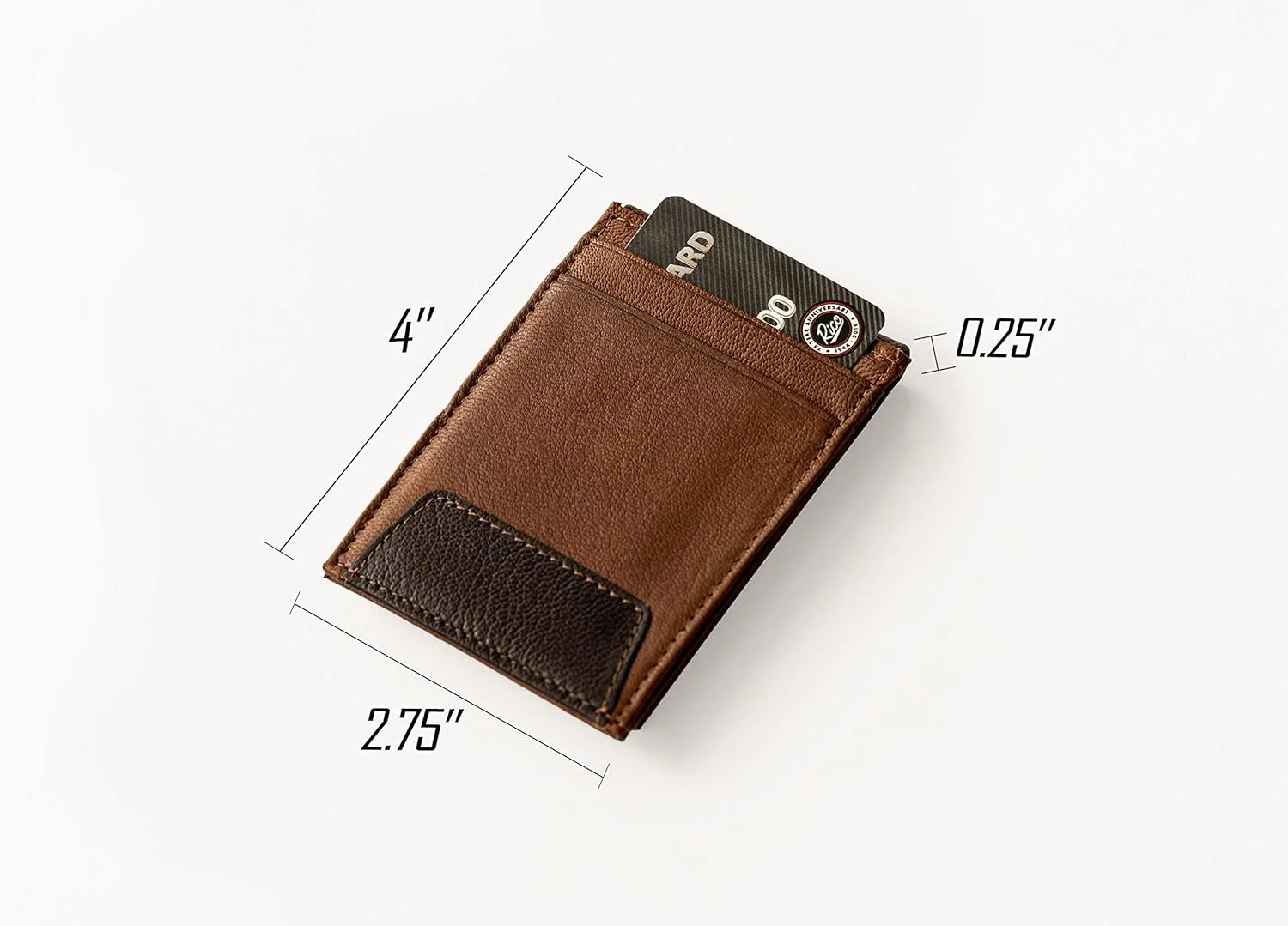 New York Knicks Premium Black Leather Wallet, Front Pocket Magnetic Money Clip, Laser Engraved, Vegan - Image 4