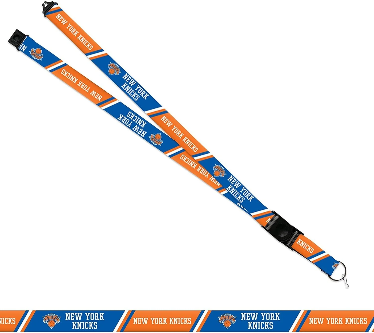 New York Knicks Premium Lanyard Keychain 18 Inch Button Clip Safety Breakaway - Image 2