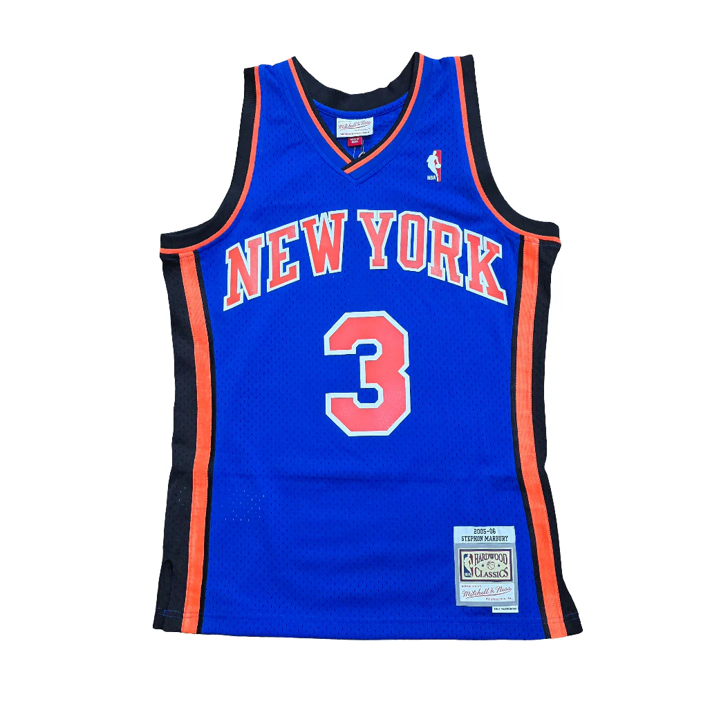 New York Knicks Stephon Marbury Mitchell & Ness Swingman Jersey - Image 2