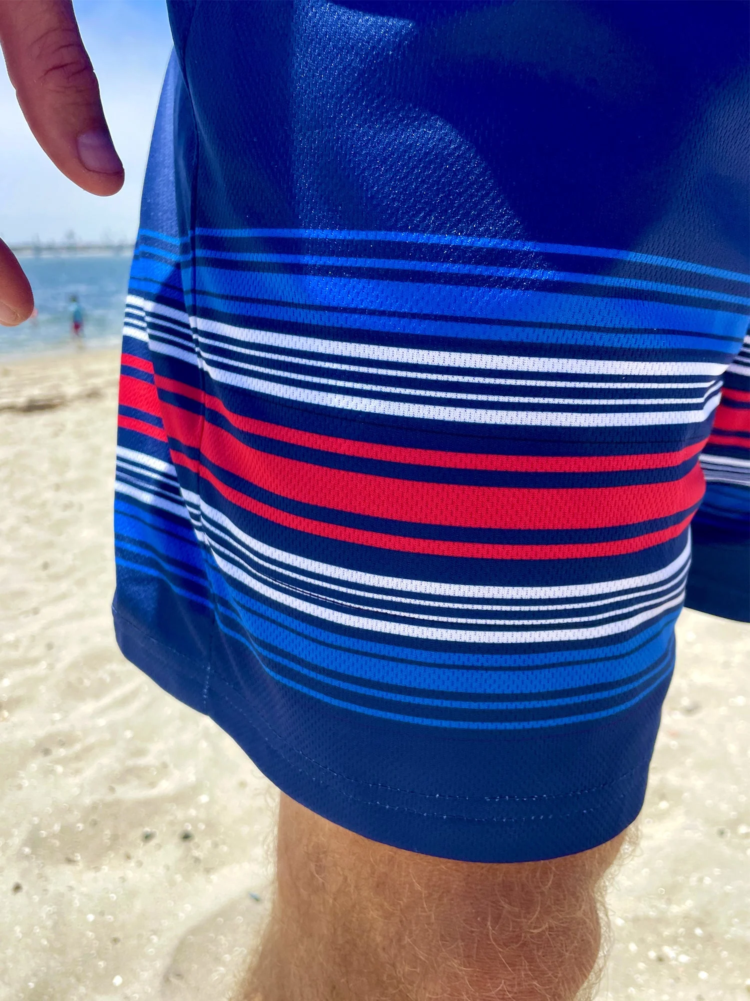 New York Rangers 2024 Alternate Mesh Hockey Shorts - Image 3