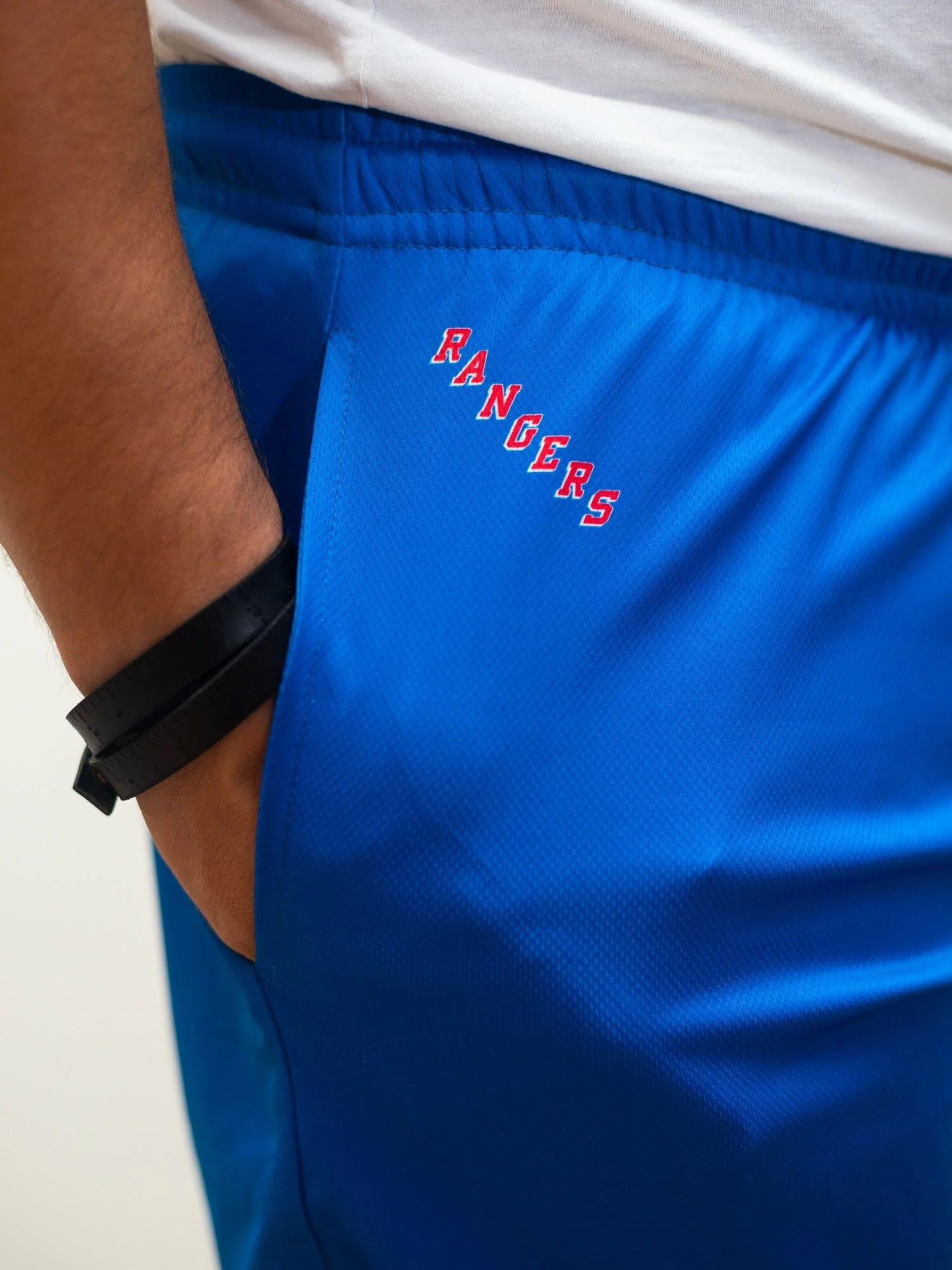 New York Rangers Mesh Hockey Shorts - Image 2