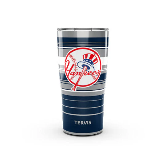New York Yankees MLB Hype Stripes Stainless Steel Tumbler
