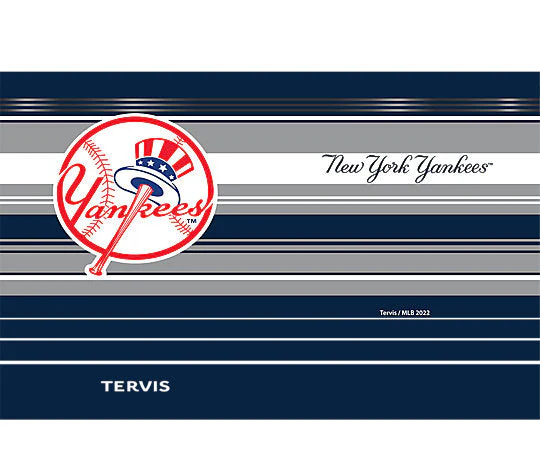 New York Yankees MLB Hype Stripes Stainless Steel Tumbler - Image 3