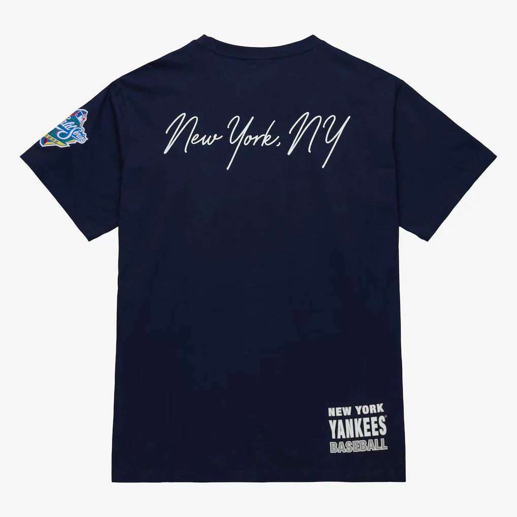 MLB New York Yankees Navy Double Clutch Premium Logo T-Shirt - Image 2