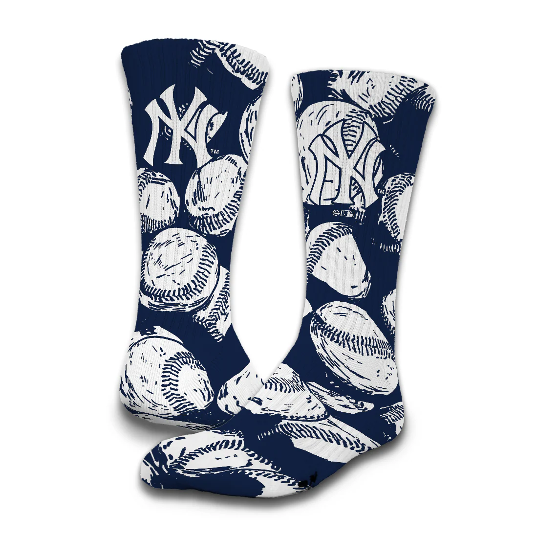 New York Yankees Primary 3 Pack Lifestyle Sock - Image 2