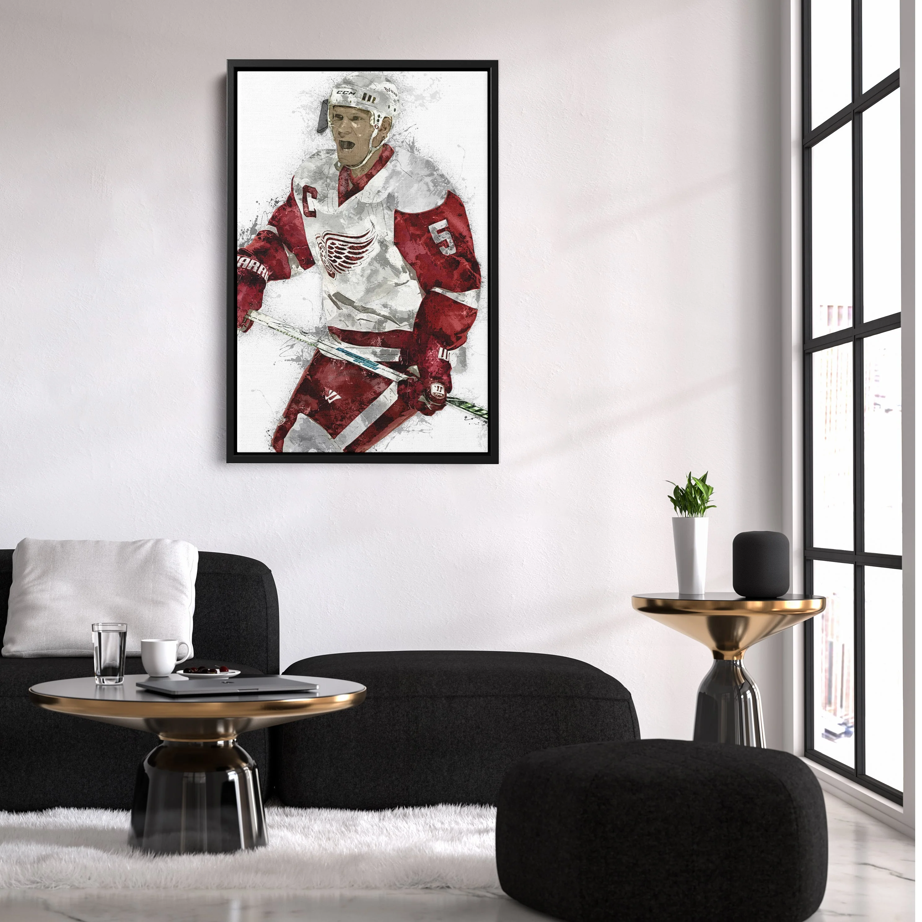 Nicklas Lidström Canvas Art Detroit Red Wings Wall Decor - Image 6
