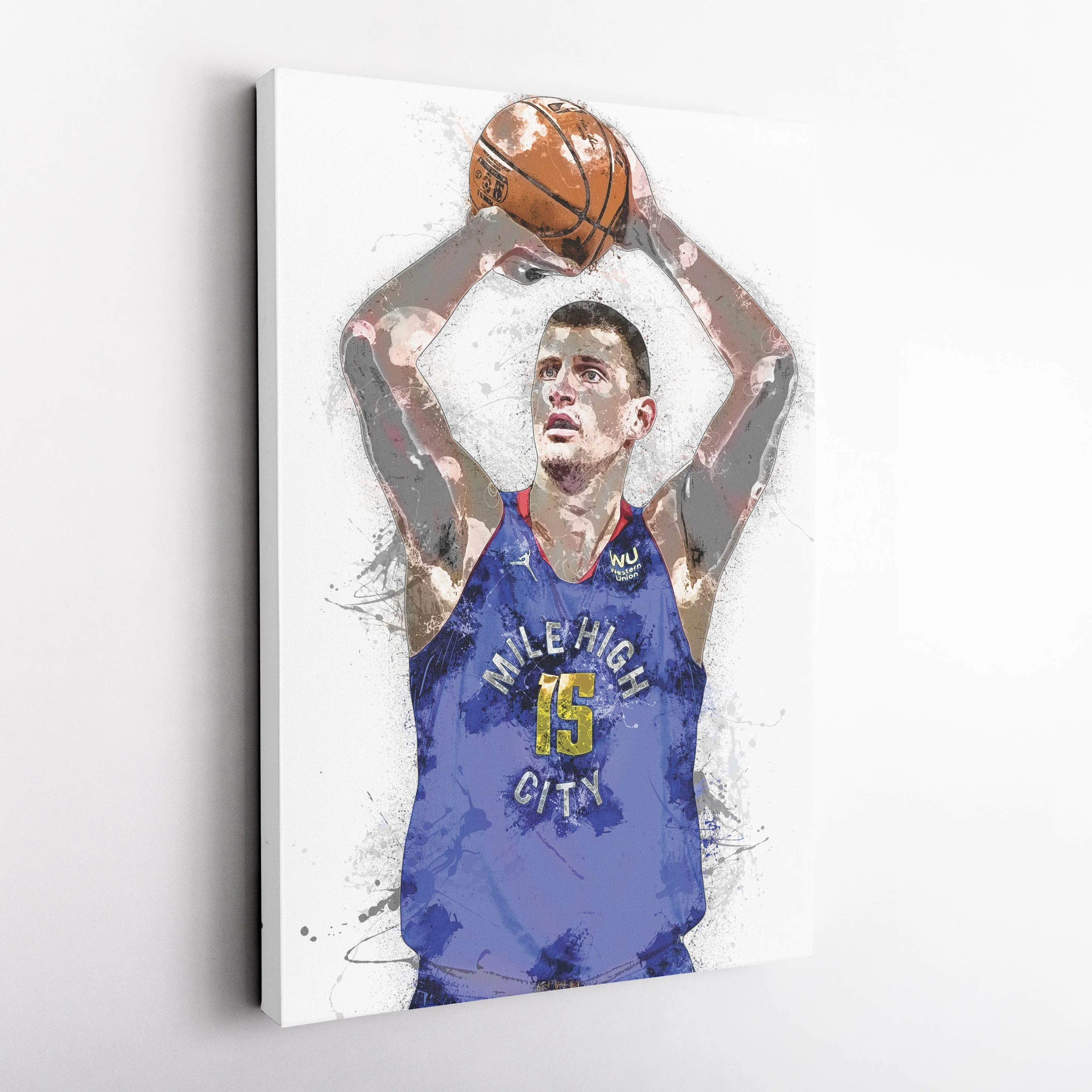 Nikola Jokic Canvas Art – Denver Nuggets Wall Decor - Image 5
