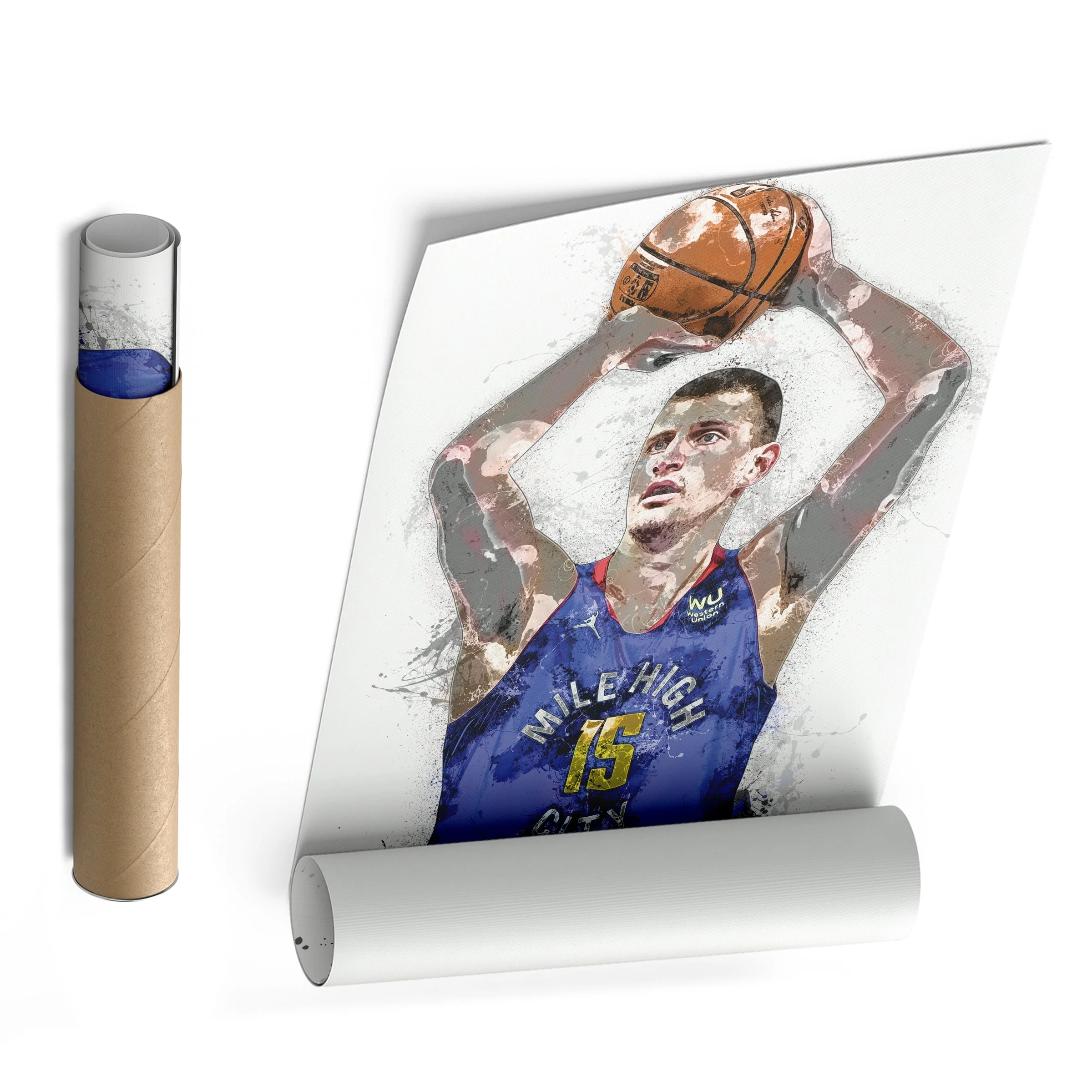 Nikola Jokic Canvas Art – Denver Nuggets Wall Decor - Image 8