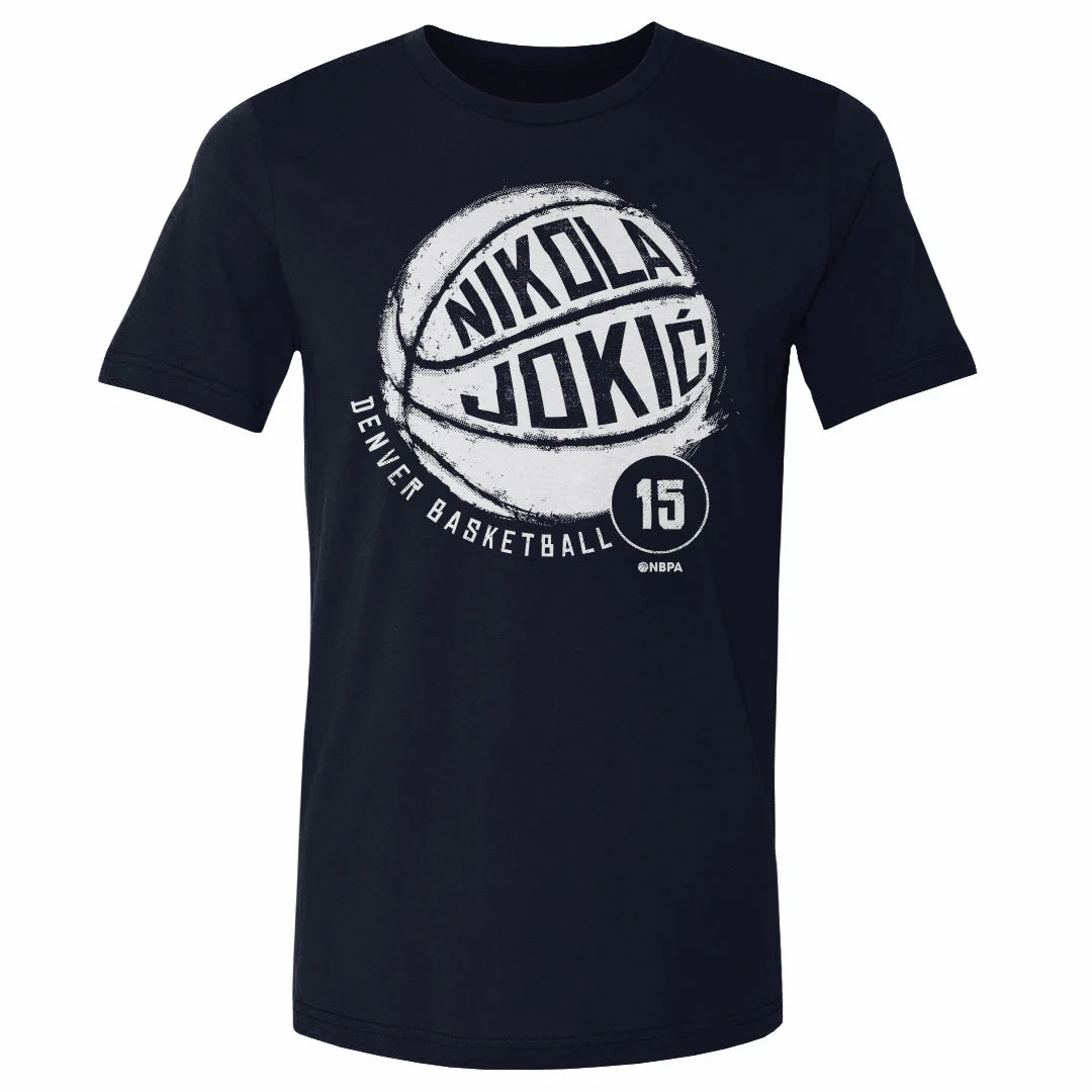 Nikola Jokic Denver Nuggets Basketball WHT T-Shirt - Image 2