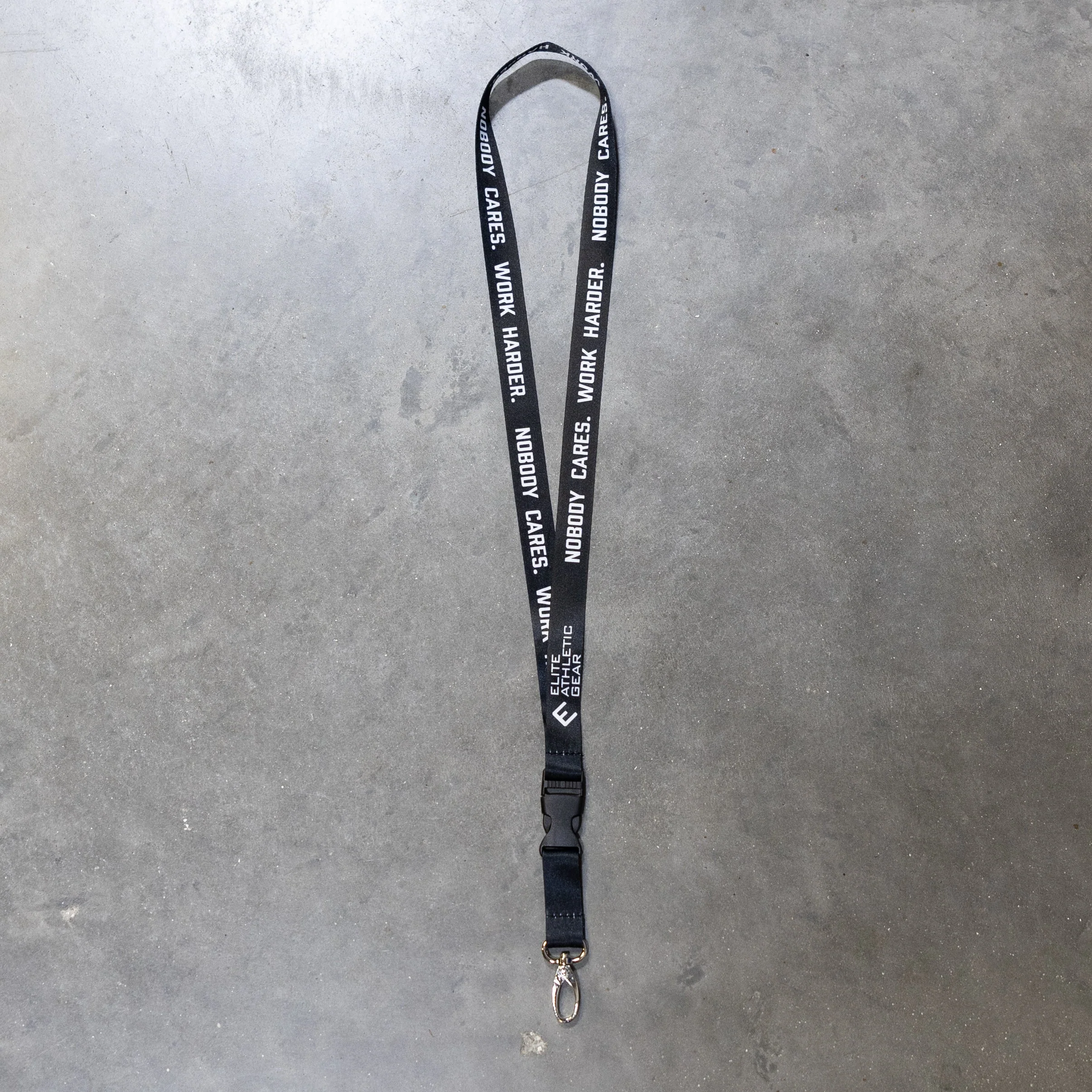 Nobody Cares. Work Harder. Lanyard - Image 2