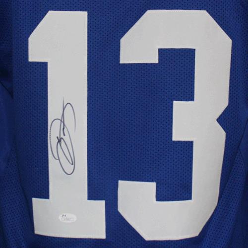 Autographed New York Giants Odell Beckham Jr. Blue #13 Custom Jersey - Image 2