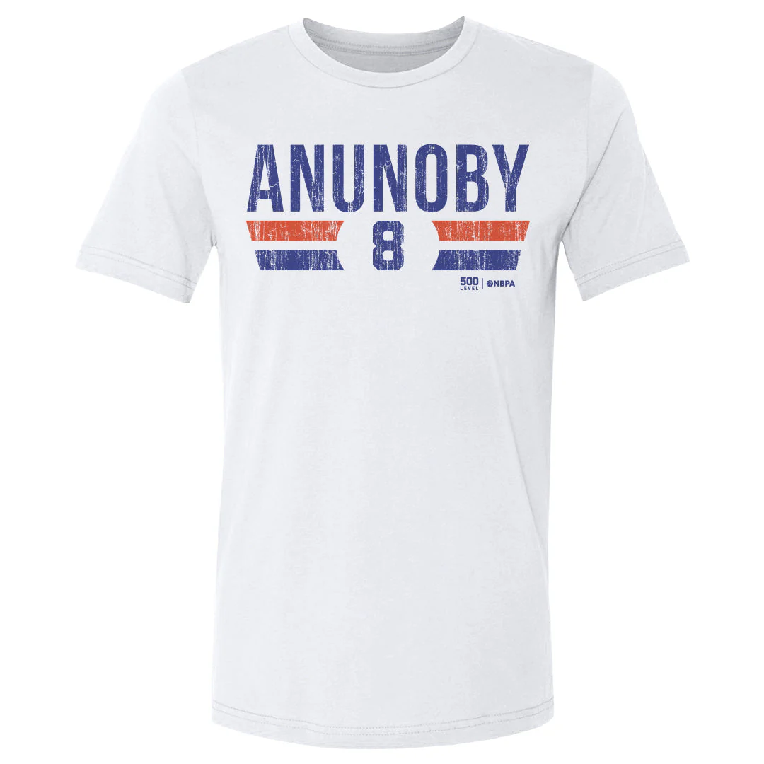 OG Anunoby New York Knicks Font Men's T-Shirt