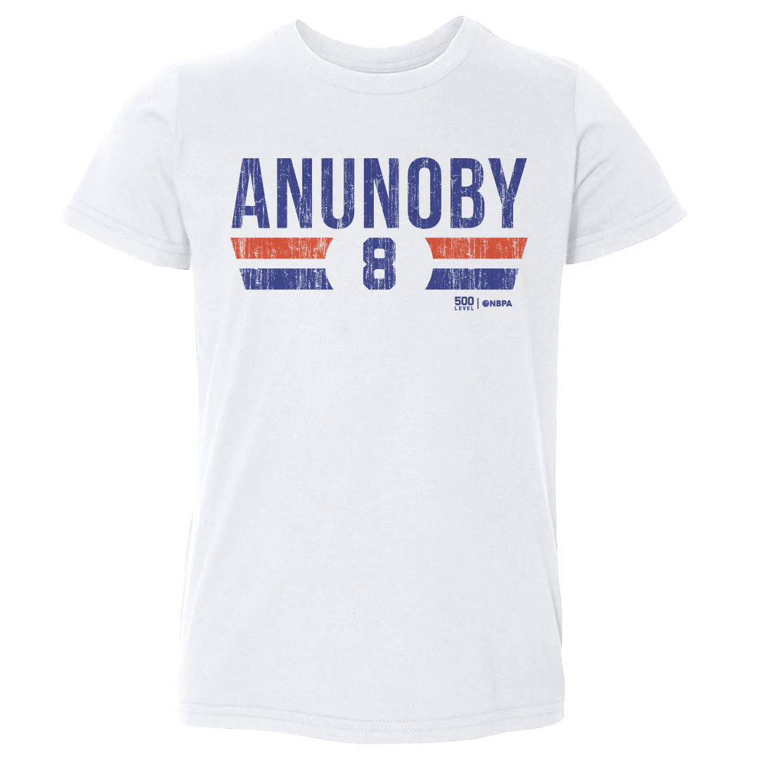 OG Anunoby New York Knicks Font Kids T-Shirt