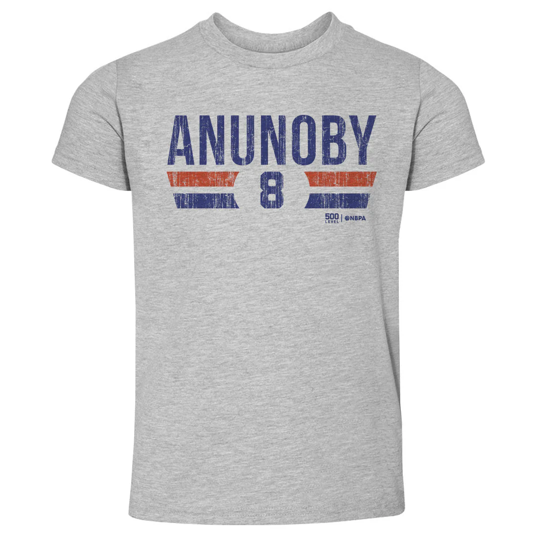 OG Anunoby New York Knicks Font Kids T-Shirt - Image 2