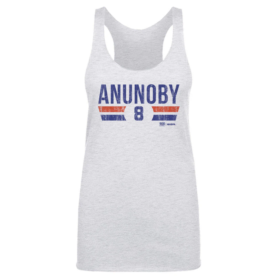 OG Anunoby New York Knicks Font Women's Tank Top - Image 2