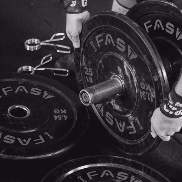 Olympic Weight Plates, Rubber Bumper Plates, 2 Inch Steel Insert 35lb Bundle - Image 5