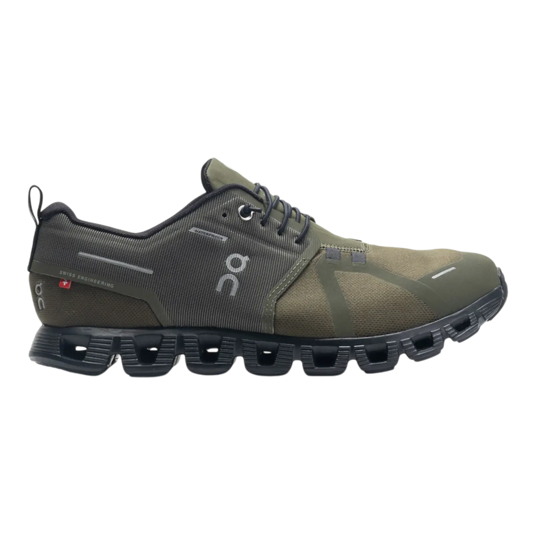 On Cloud 5 Waterproof Women’s Running Shoes Olive/Black