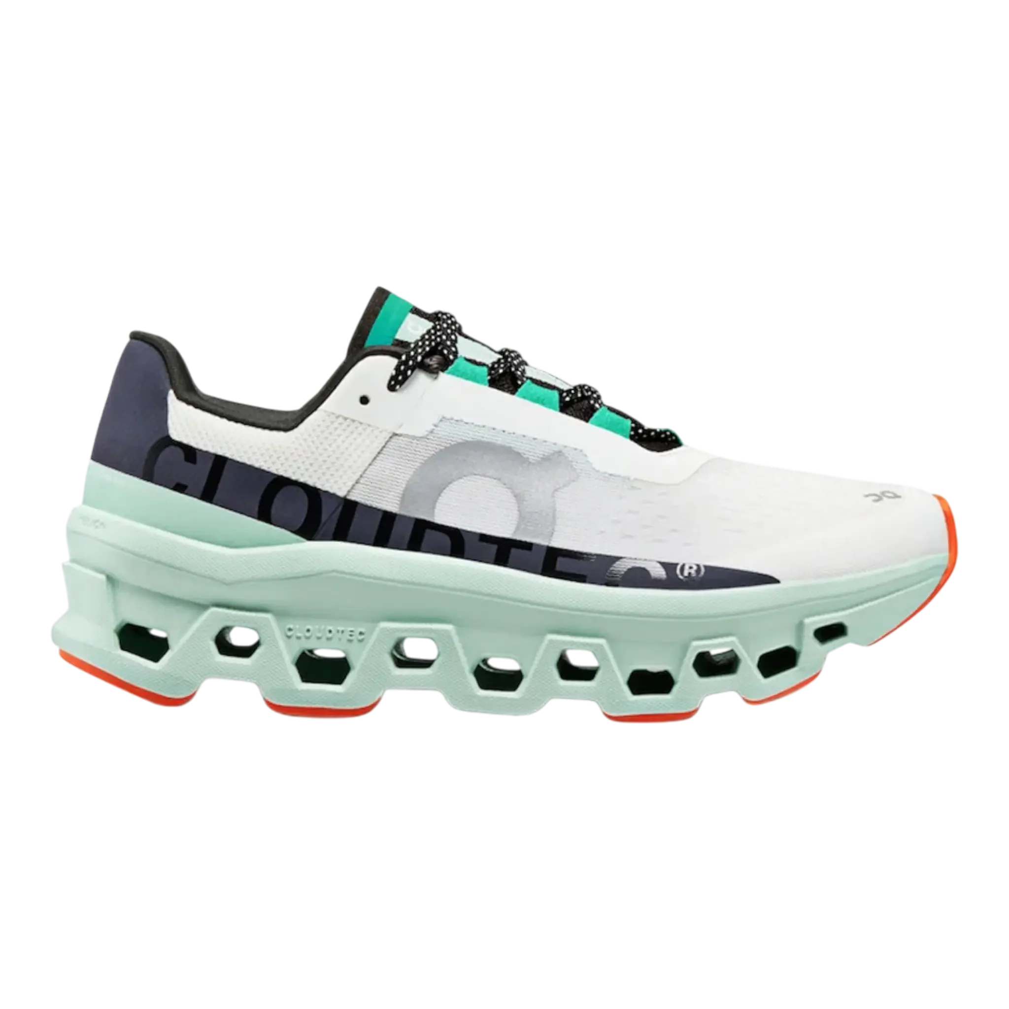 On Cloudmonster Men’s Max-Cushion Running Shoes Undyed White/Creek