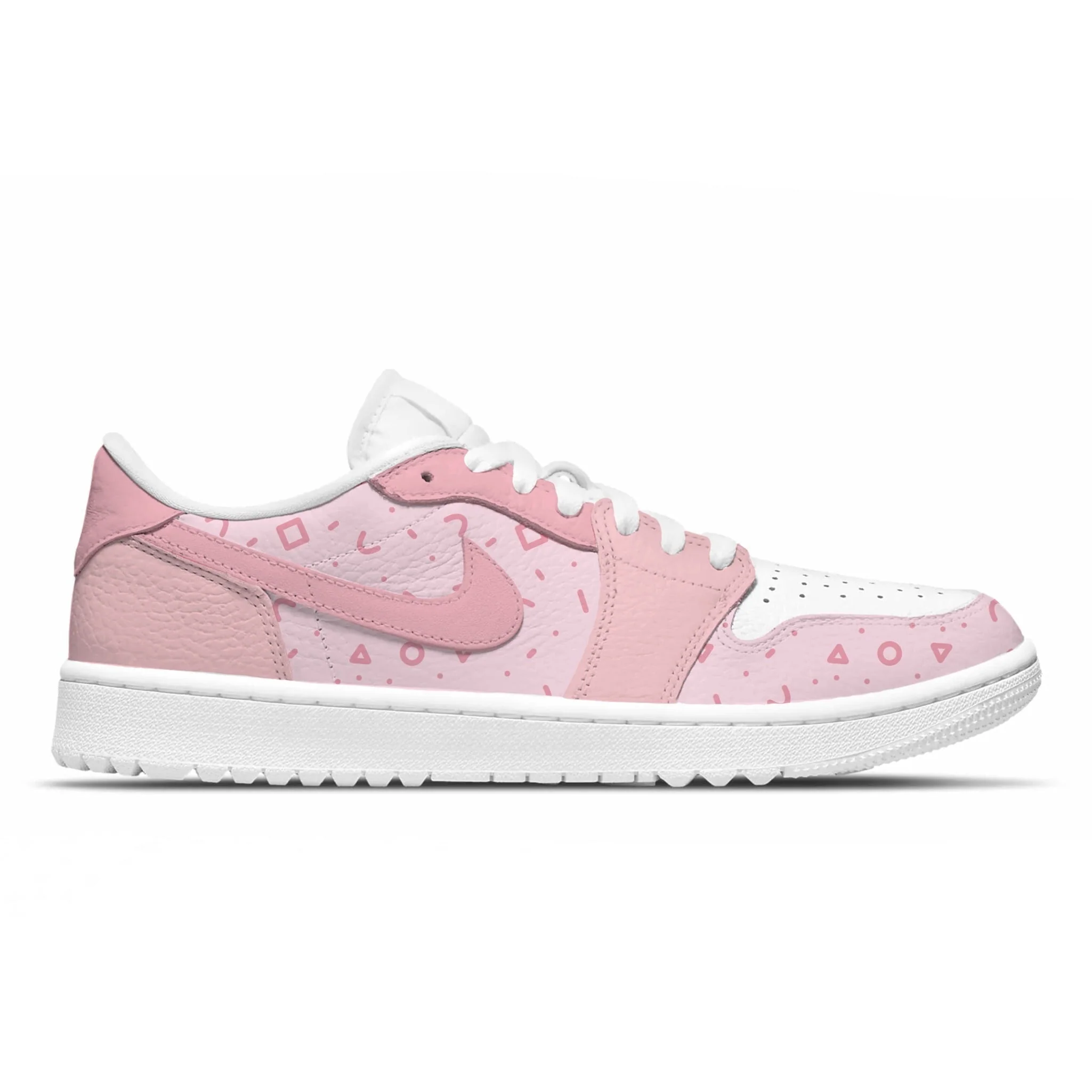 "Pastel Pink" Jordan 1 Golf Shoes