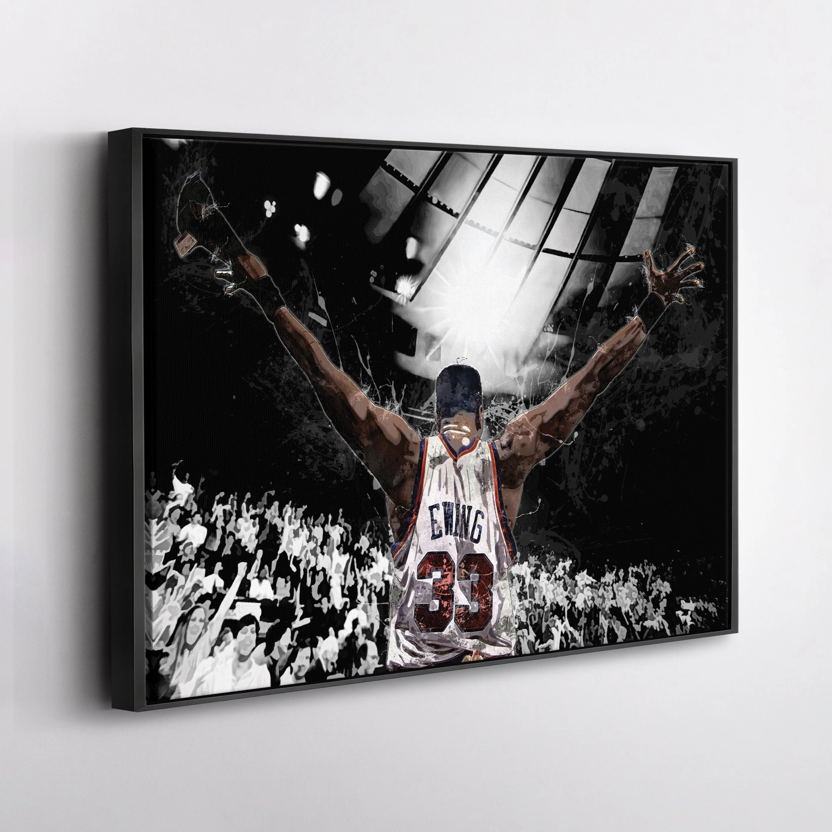 Patrick Ewing Canvas Art – Knicks Basketball Wall Decor - Image 2