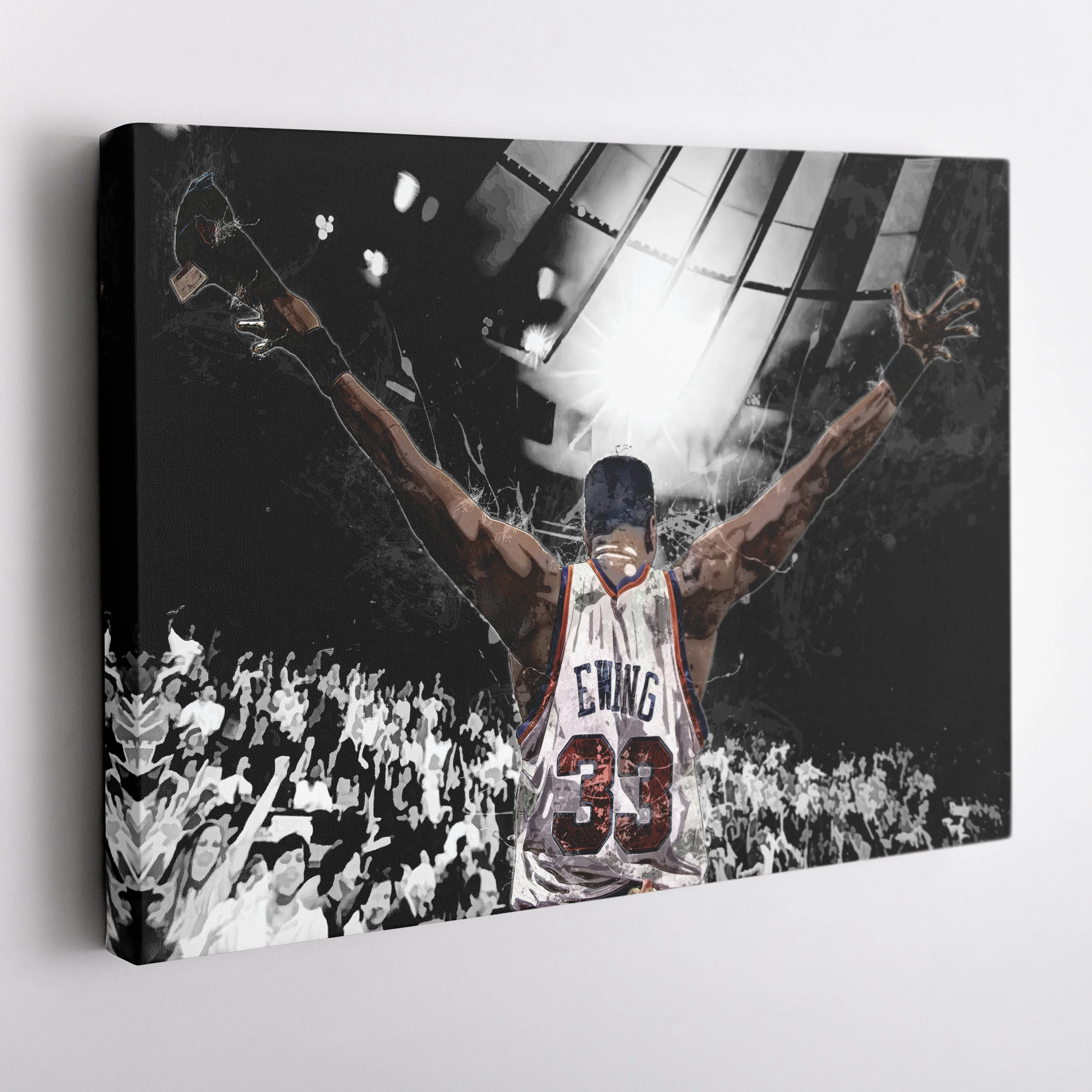 Patrick Ewing Canvas Art – Knicks Basketball Wall Decor - Image 5